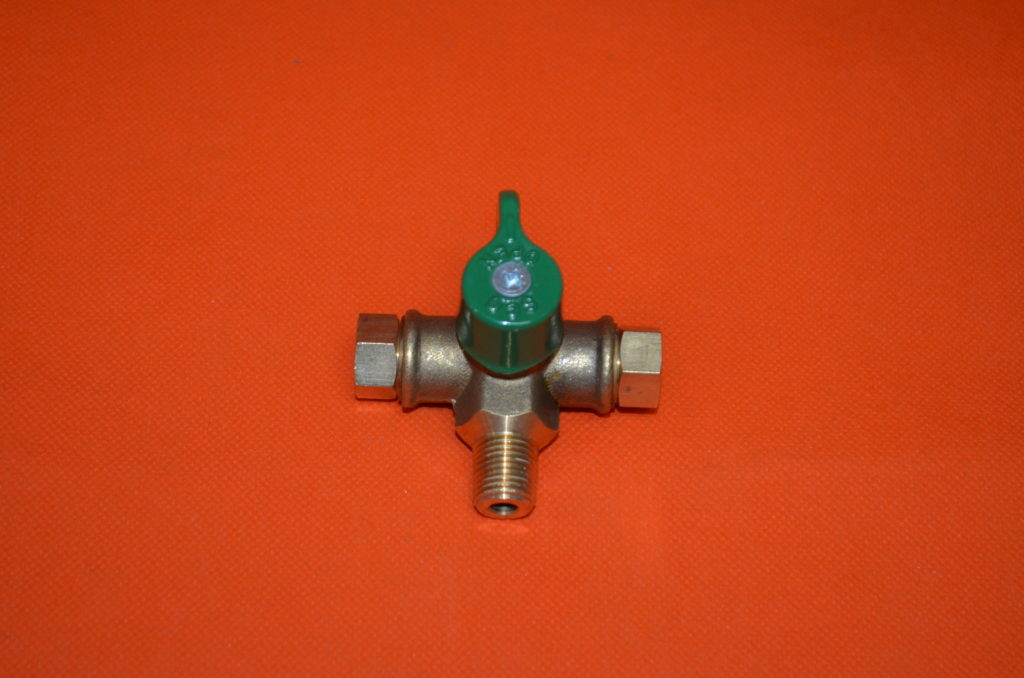Manual change over valve for twin gas bottle set up Caramart Caravans