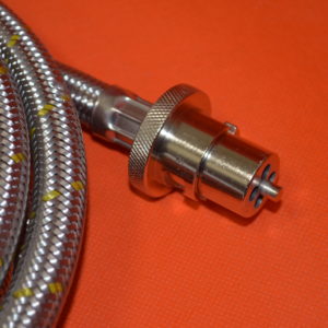 3 m Flexible Gas hose with male bayonette