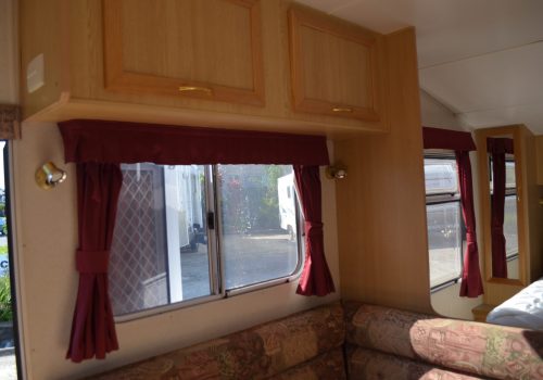 cupboards above dining